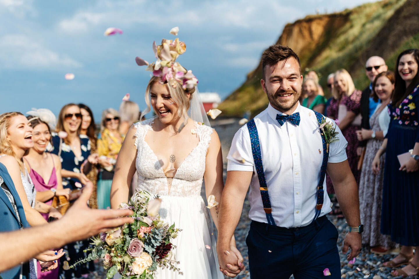 Intimate Beach Wedding at Sheringham Beach, Norfolk