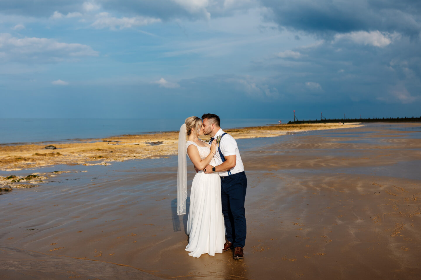 Intimate Beach Wedding at Sheringham Beach, Norfolk