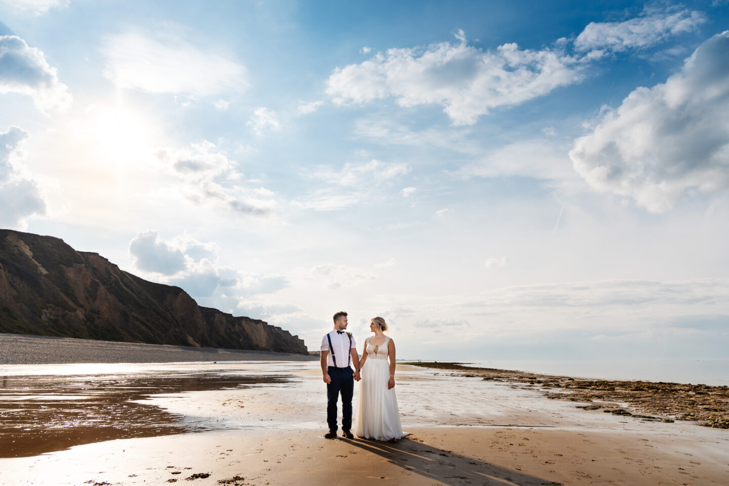 Intimate Beach Wedding at Sheringham Beach, Norfolk