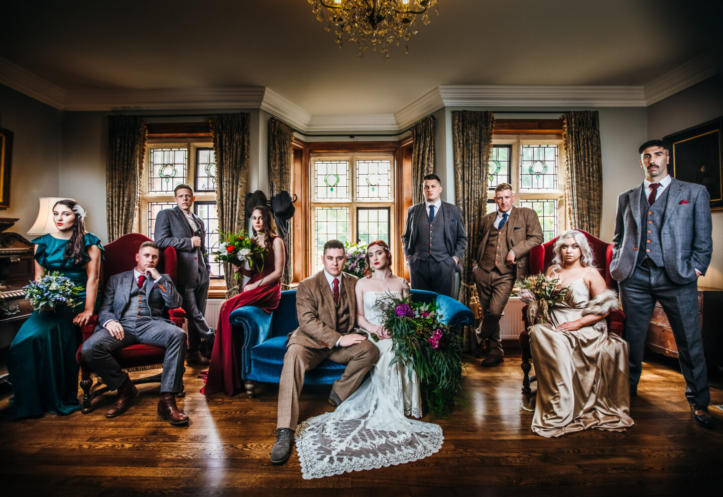 Peaky Blinders Wedding At Plum Park Hotel Northamptonshire