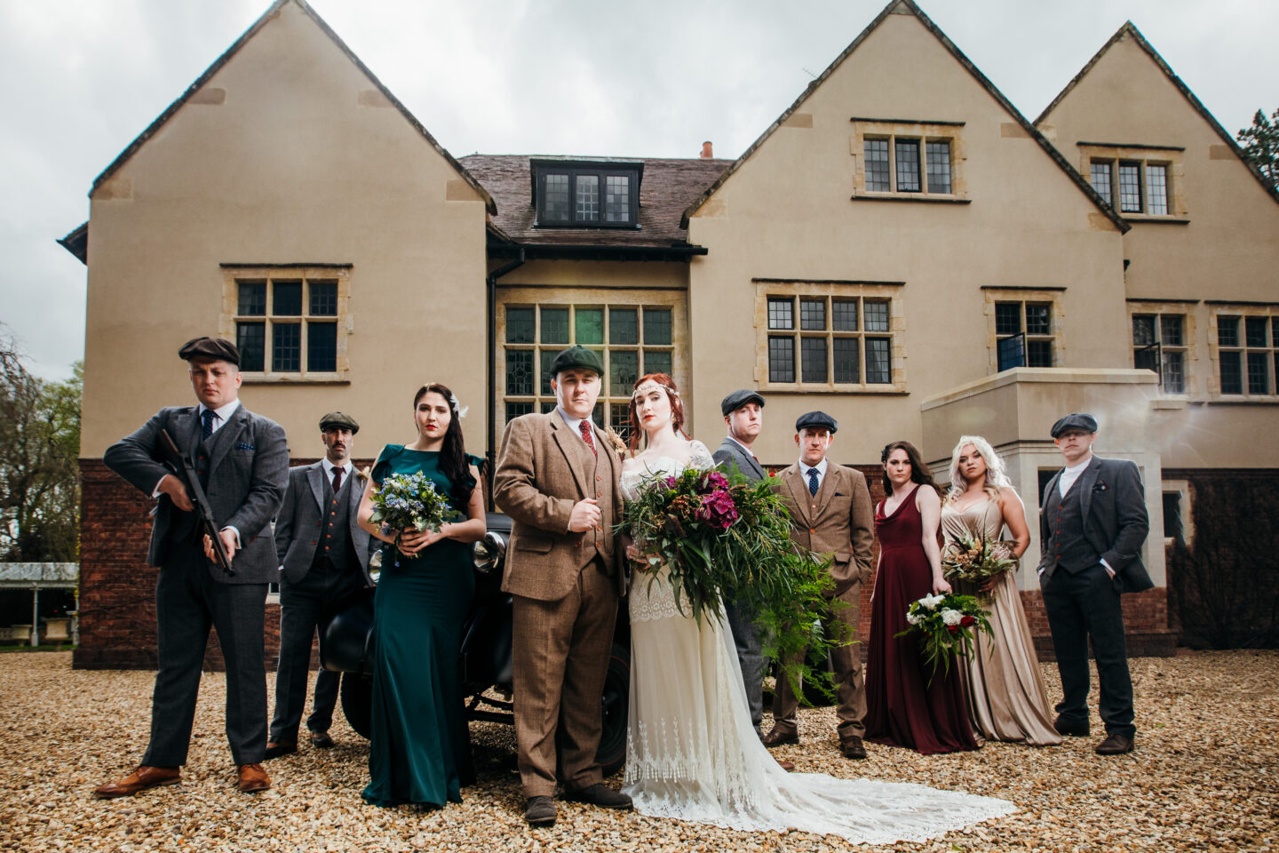 Peaky Blinders Wedding At Plum Park Hotel Northamptonshire