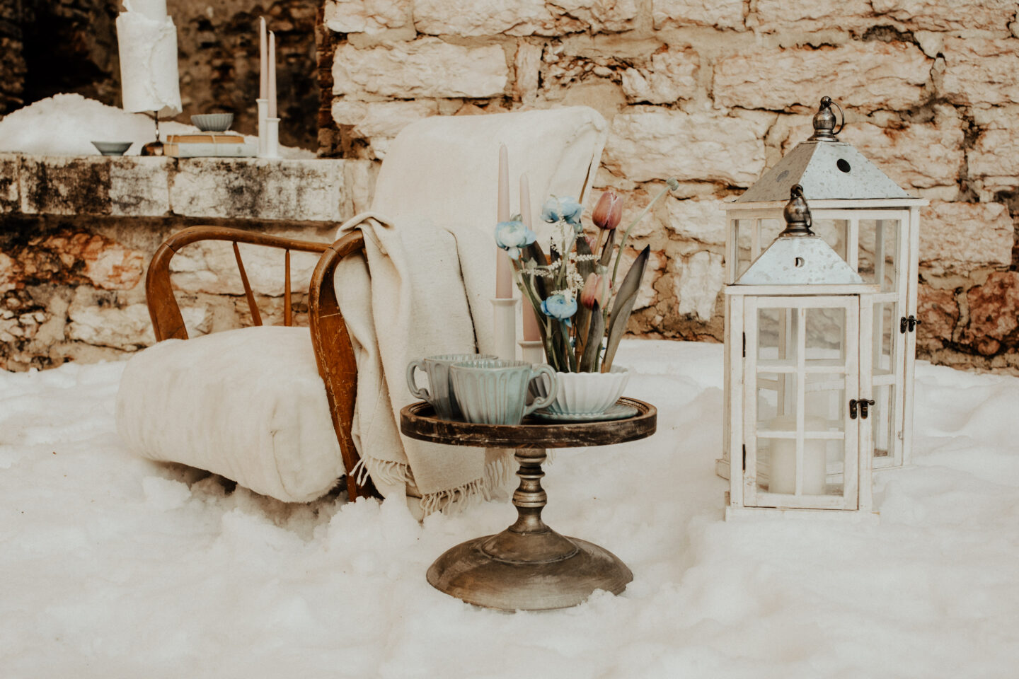 Romantic Winter Destination Wedding on the Italian Alps