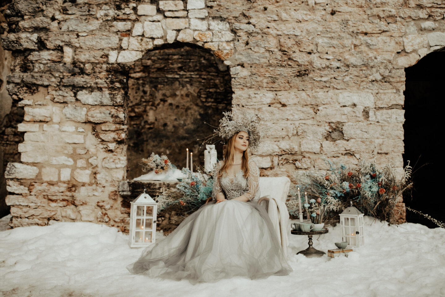 Romantic Winter Destination Wedding on the Italian Alps