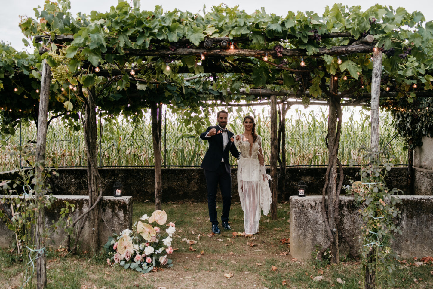 Italian Vineyard Elopement With Rustic Luxe Styling at Villa Garzolini