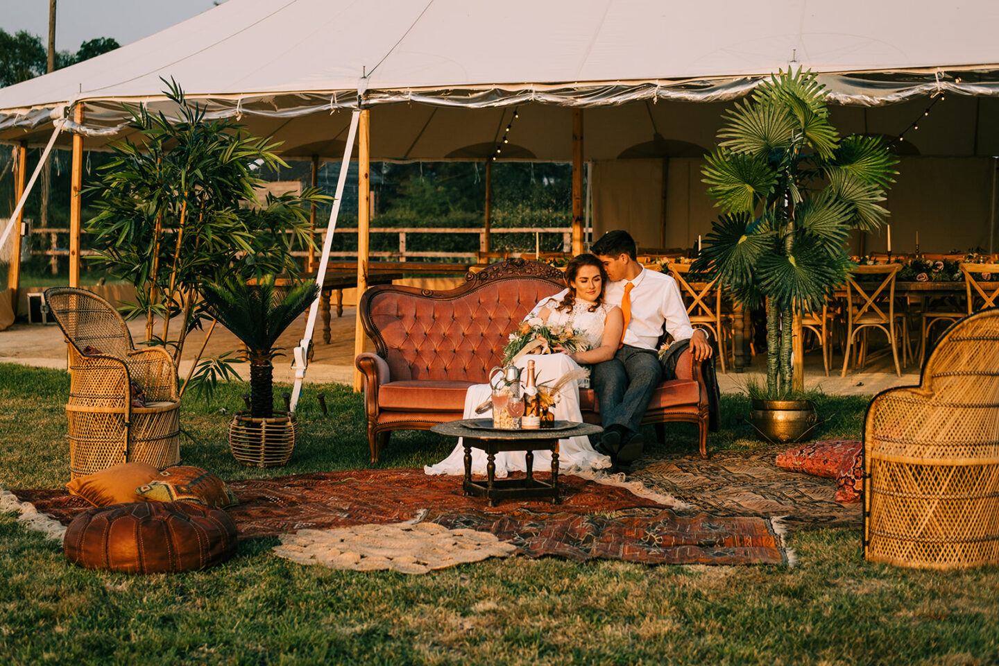 Eco-Friendly Wedding With Festival Vibes at Willow Grange Farm Cambridge