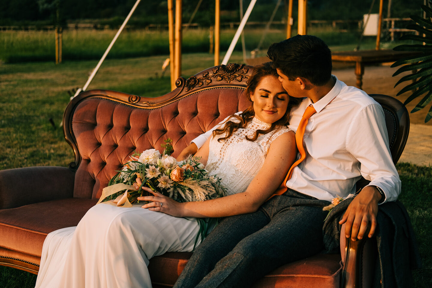 Eco-Friendly Wedding With Festival Vibes at Willow Grange Farm Cambridge