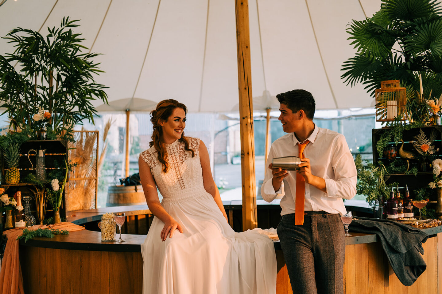 Eco-Friendly Wedding With Festival Vibes at Willow Grange Farm Cambridge