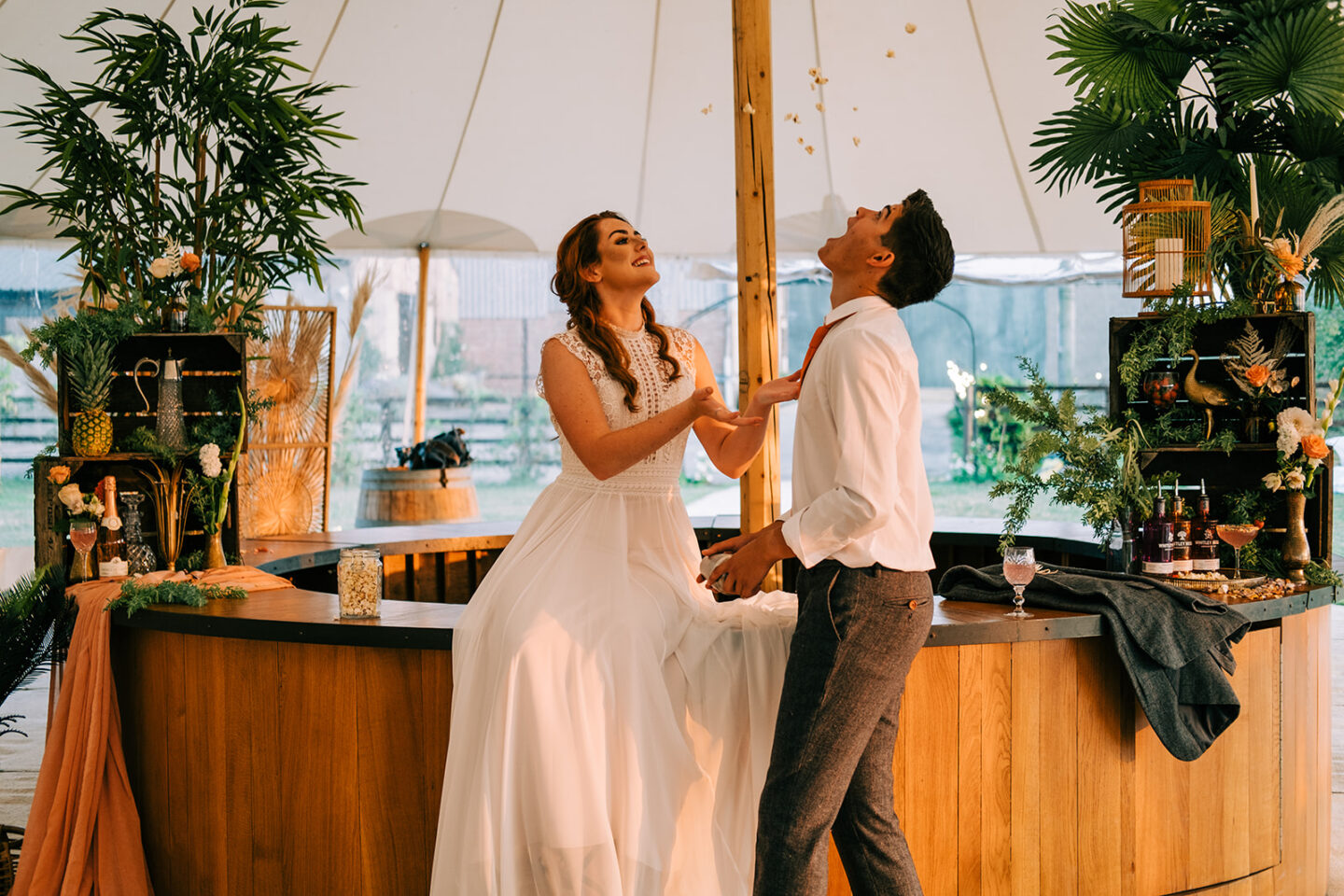 Eco-Friendly Wedding With Festival Vibes at Willow Grange Farm Cambridge