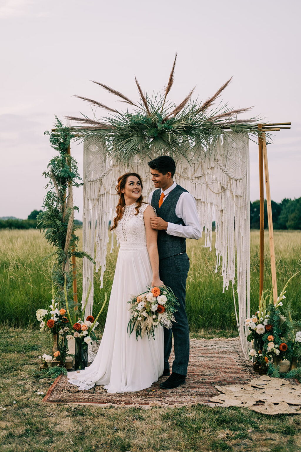 Eco-Friendly Wedding With Festival Vibes at Willow Grange Farm Cambridge