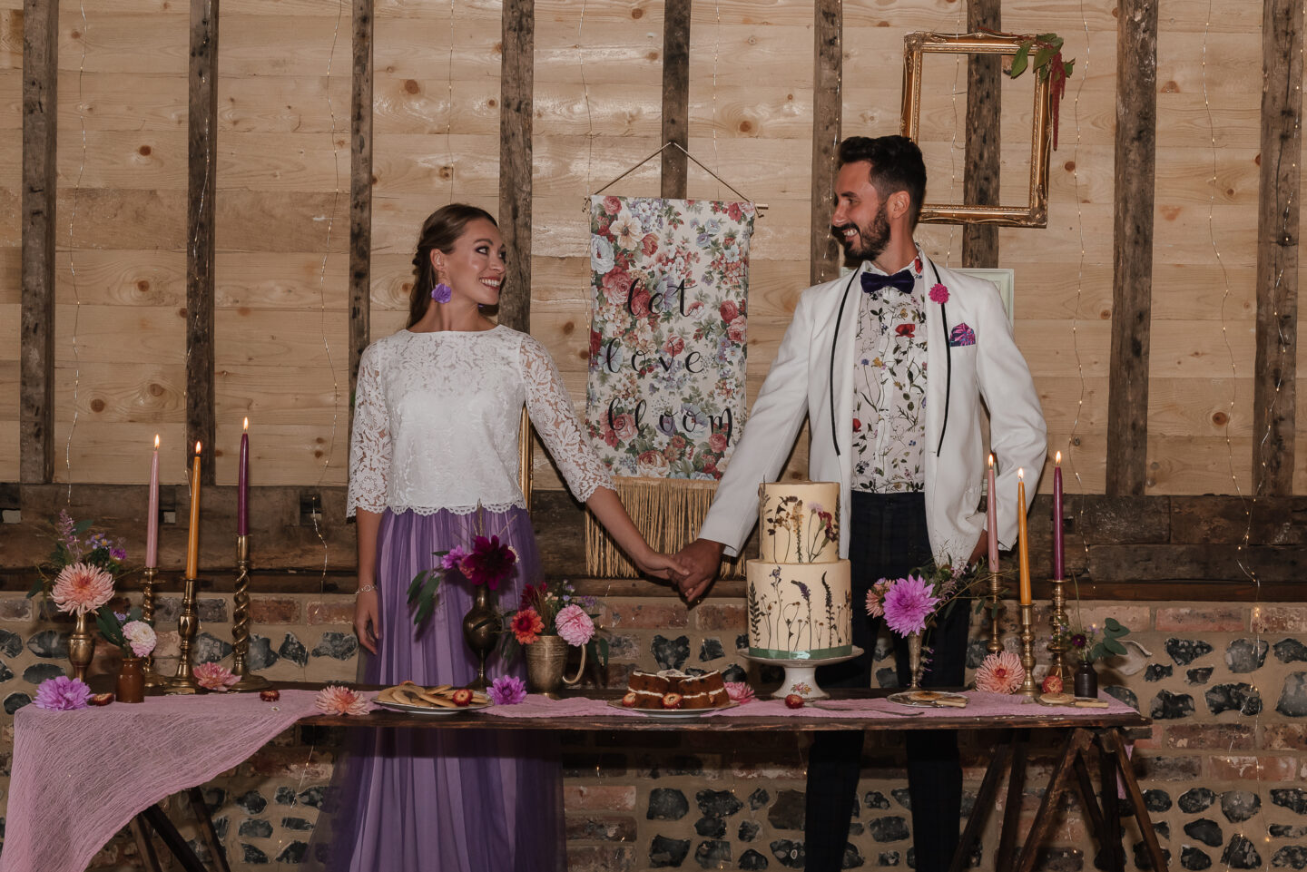 Floral Inspired Intimate Elopement At Crabapple Barn Sussex