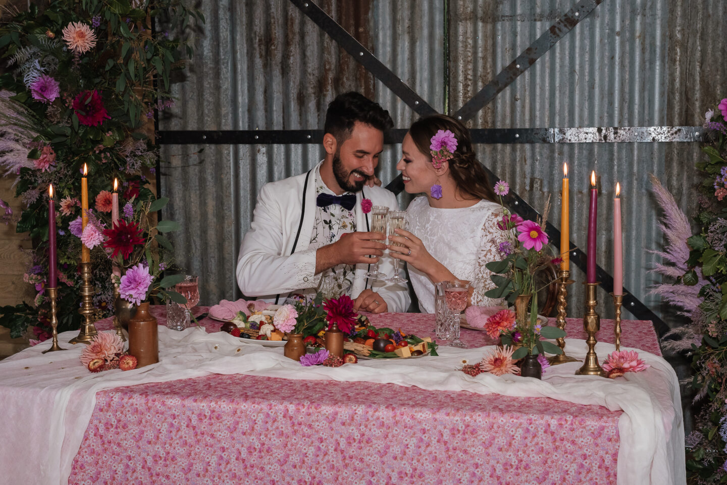 Floral Inspired Intimate Elopement At Crabapple Barn Sussex