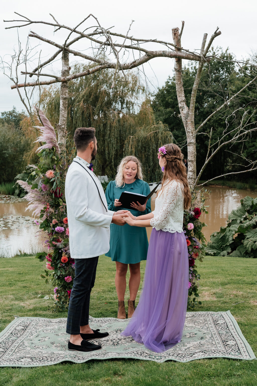 Floral Inspired Intimate Elopement At Crabapple Barn Sussex