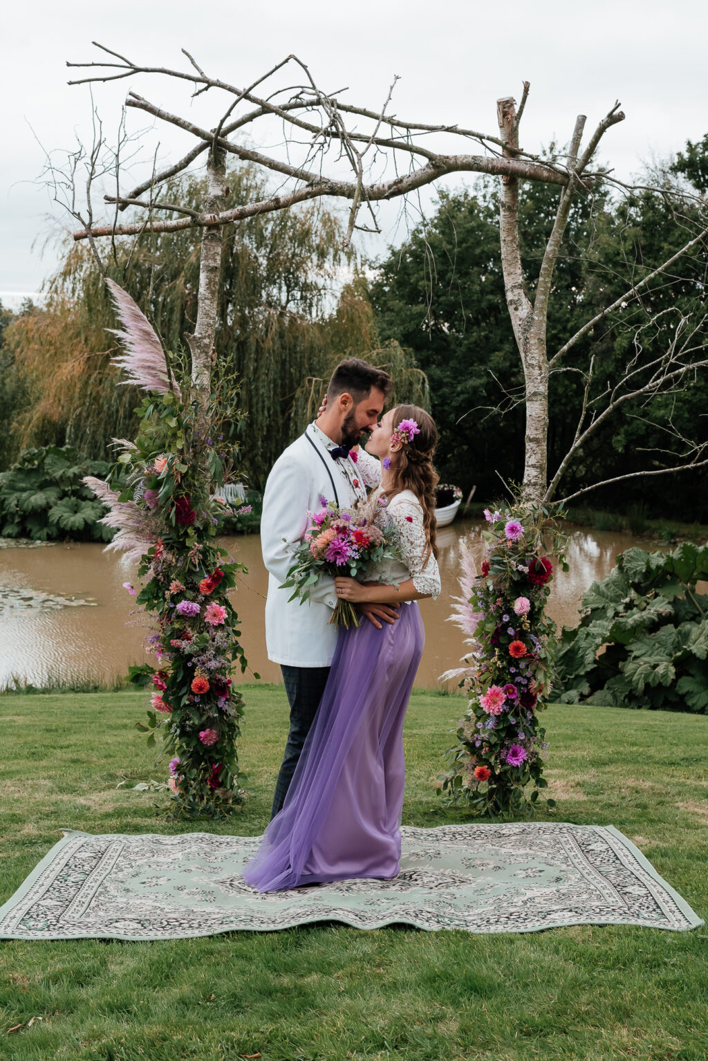 Floral Inspired Intimate Elopement At Crabapple Barn Sussex