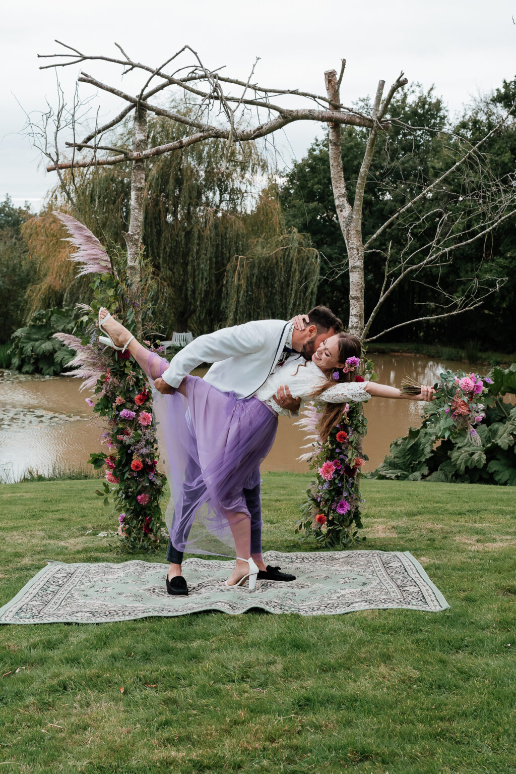 Floral Inspired Intimate Elopement At Crabapple Barn Sussex