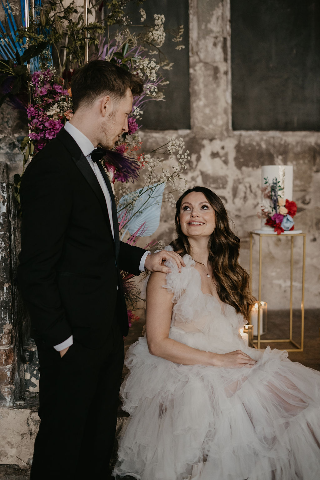 Pretty Meets Industrial Wedding At Asylum Chapel London