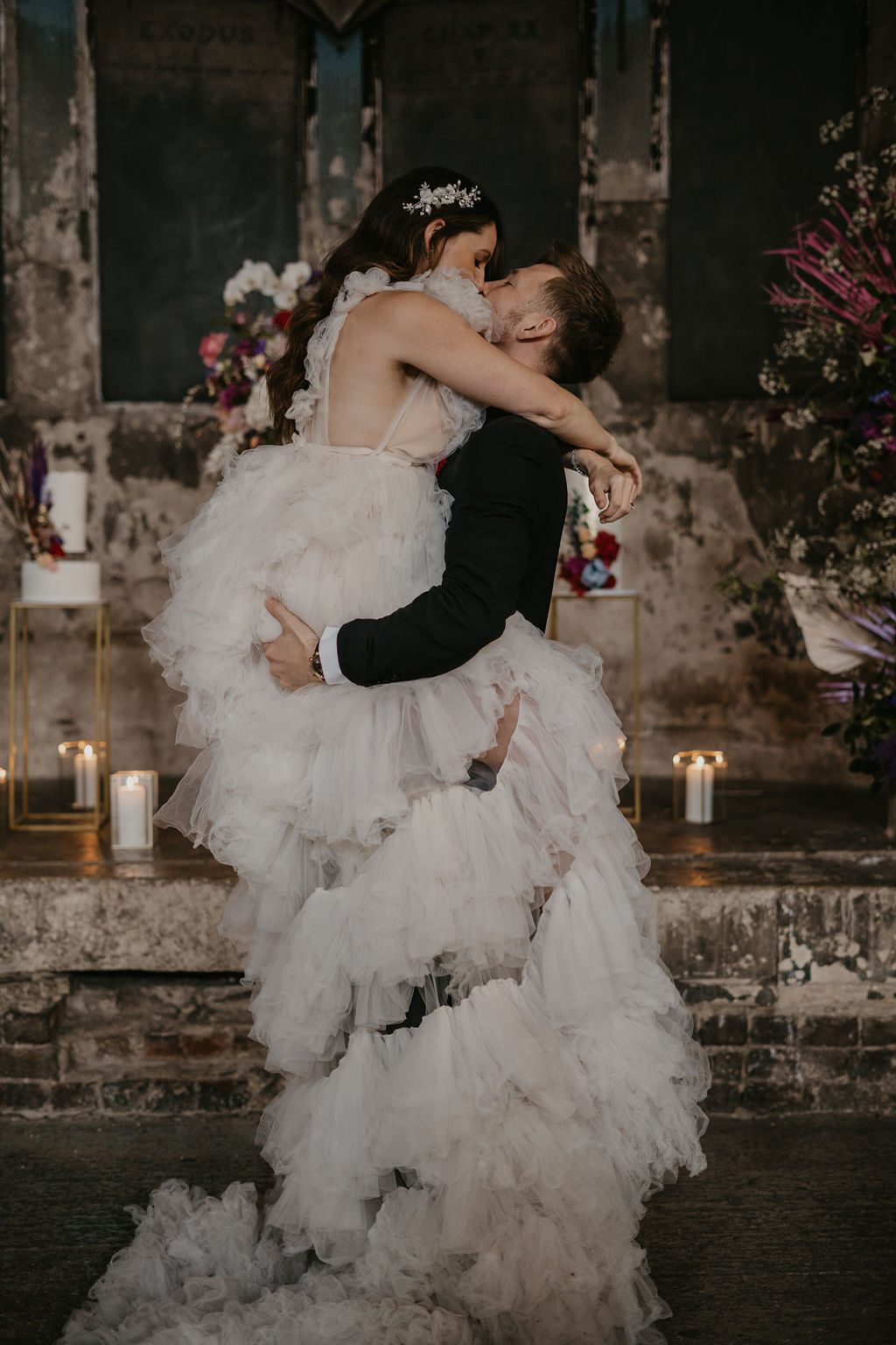 Pretty Meets Industrial Wedding At Asylum Chapel London