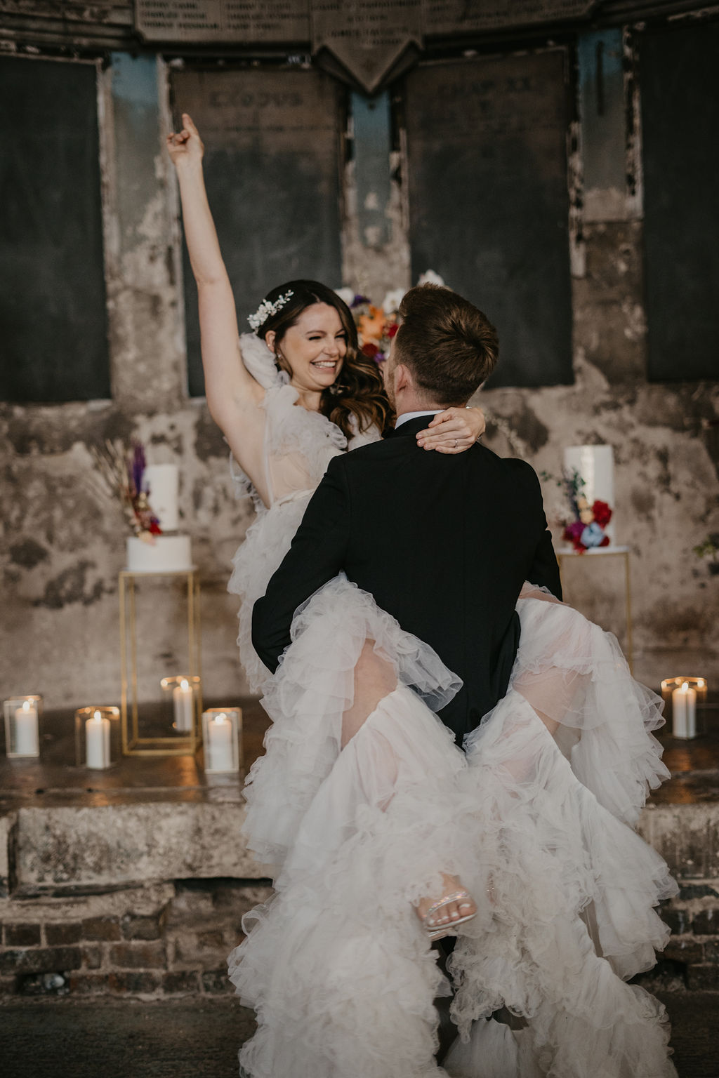 Pretty Meets Industrial Wedding At Asylum Chapel London