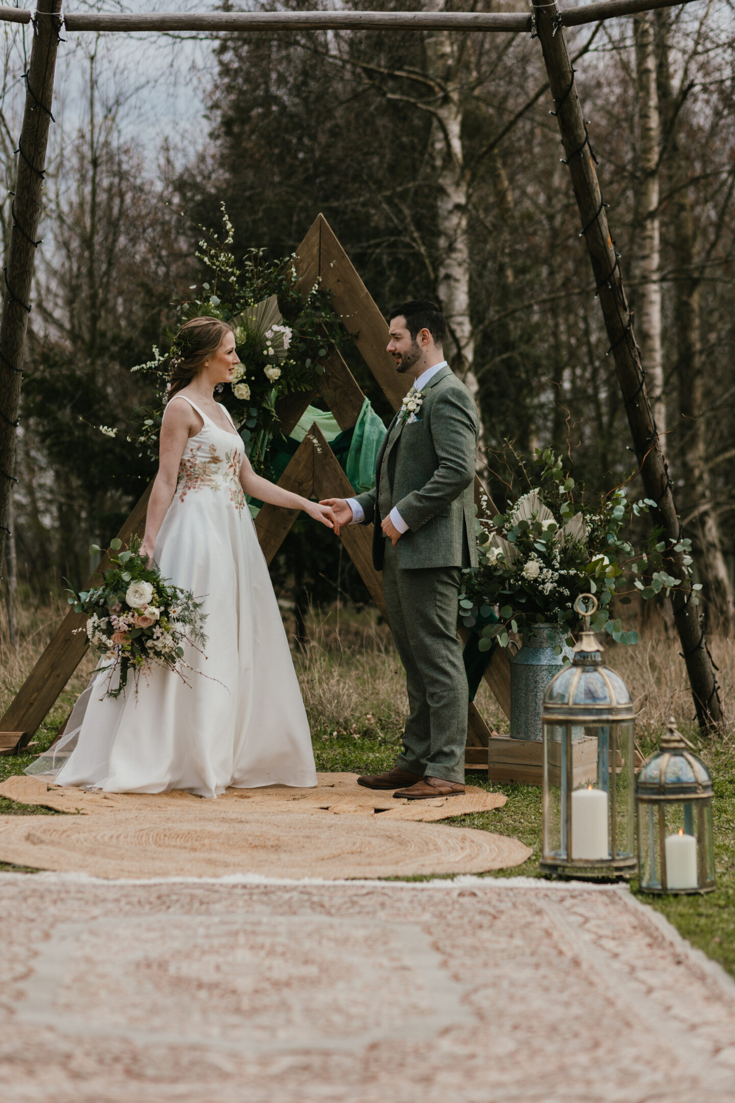 Enchanted Woodland Wedding at Wellington Wood Norfolk