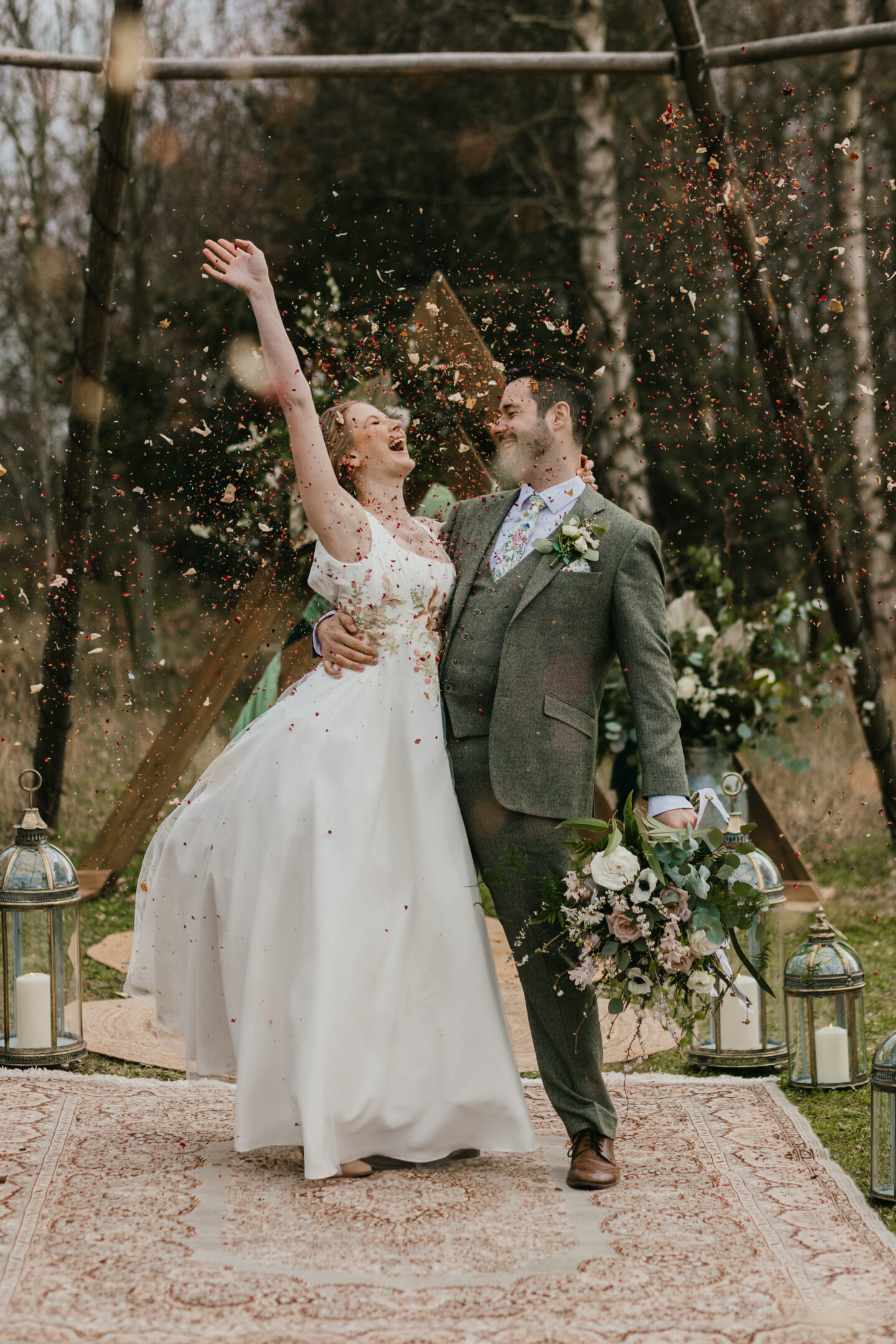 Enchanted Woodland Wedding at Wellington Wood Norfolk