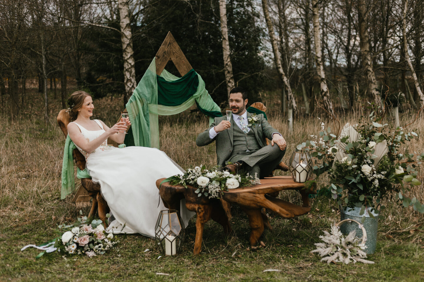 Enchanted Woodland Wedding at Wellington Wood Norfolk