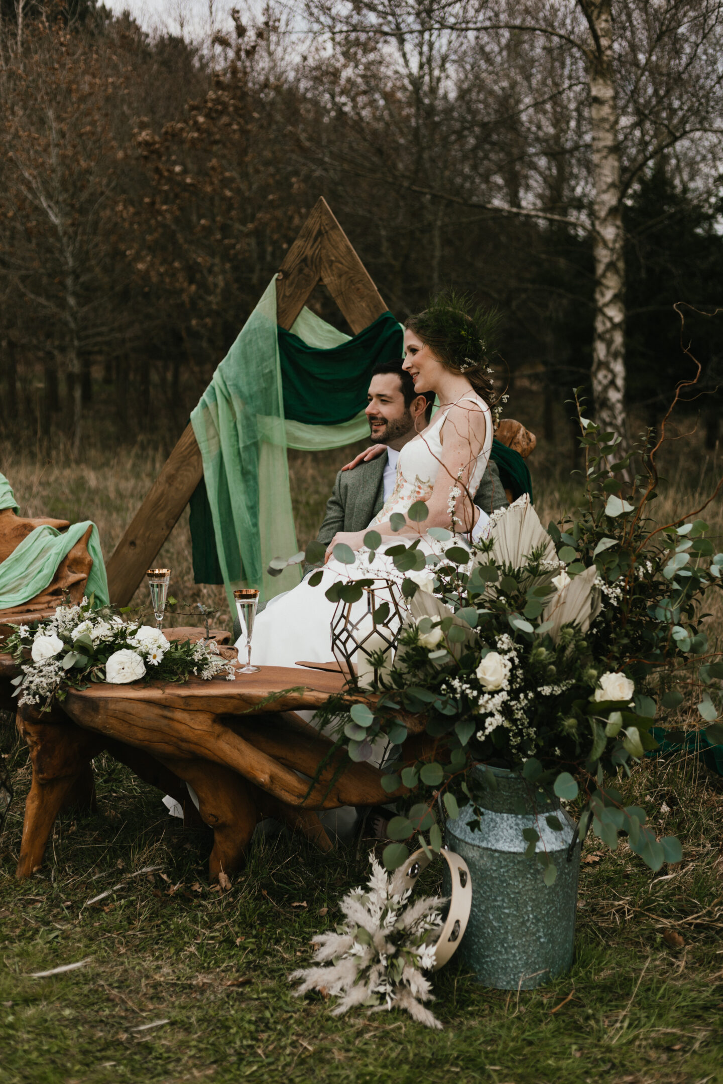 Enchanted Woodland Wedding at Wellington Wood Norfolk