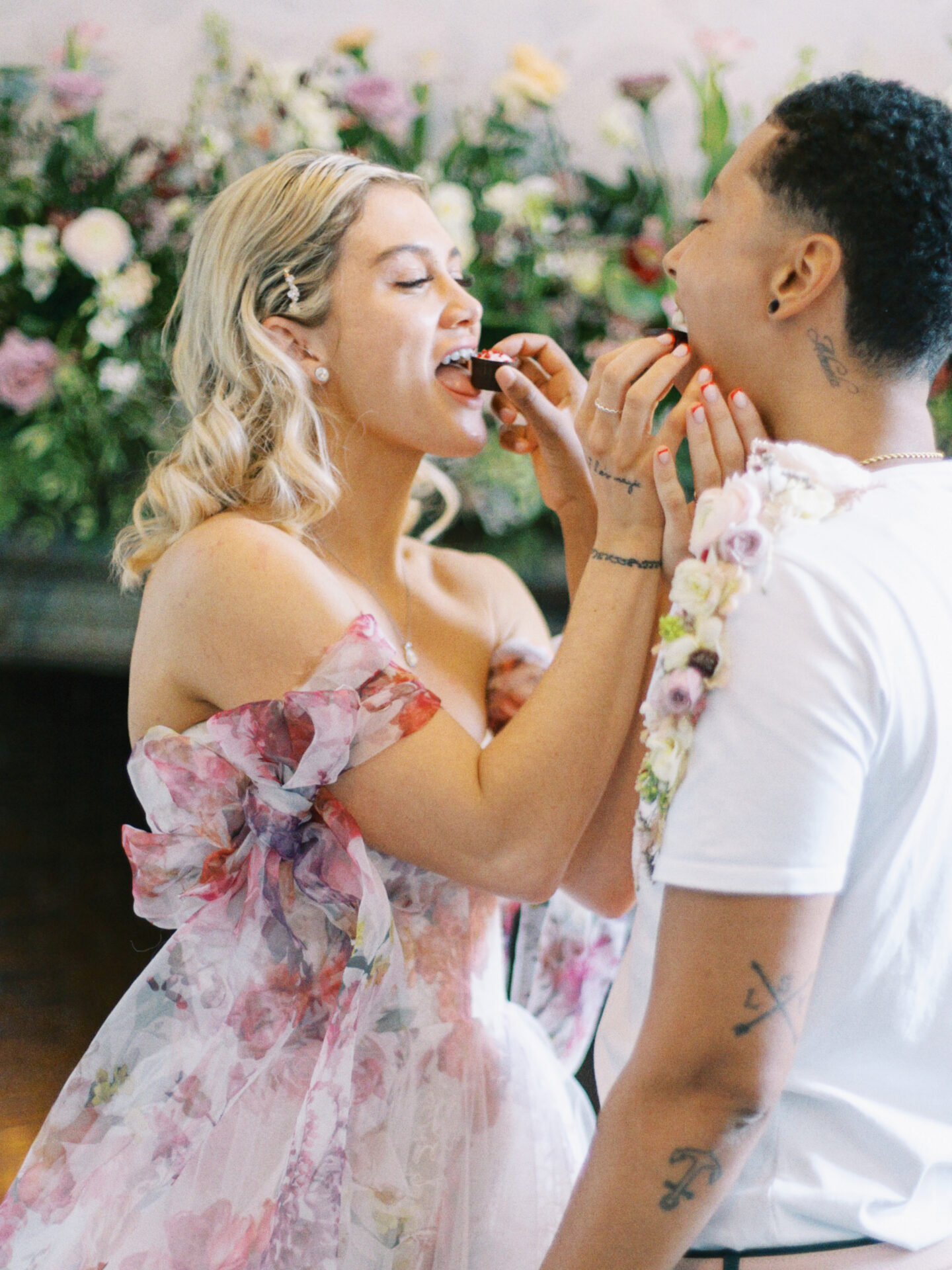LGBTQ+ Eclectic Floral Wedding At Barnett Hill Hotel Surrey