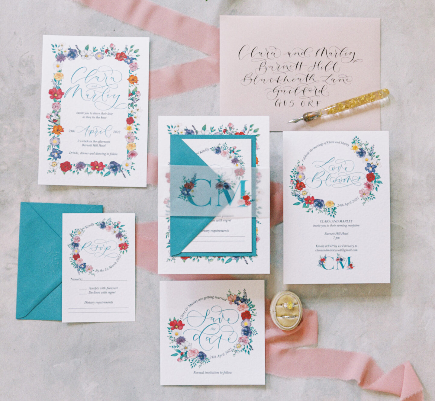 LGBTQ+ Eclectic Floral Wedding At Barnett Hill Hotel Surrey