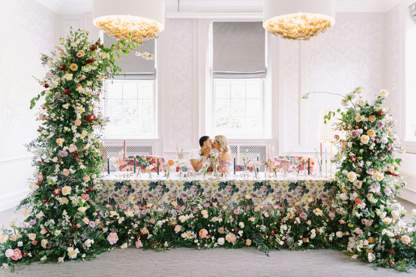 LGBTQ+ Eclectic Floral Wedding At Barnett Hill Hotel Surrey