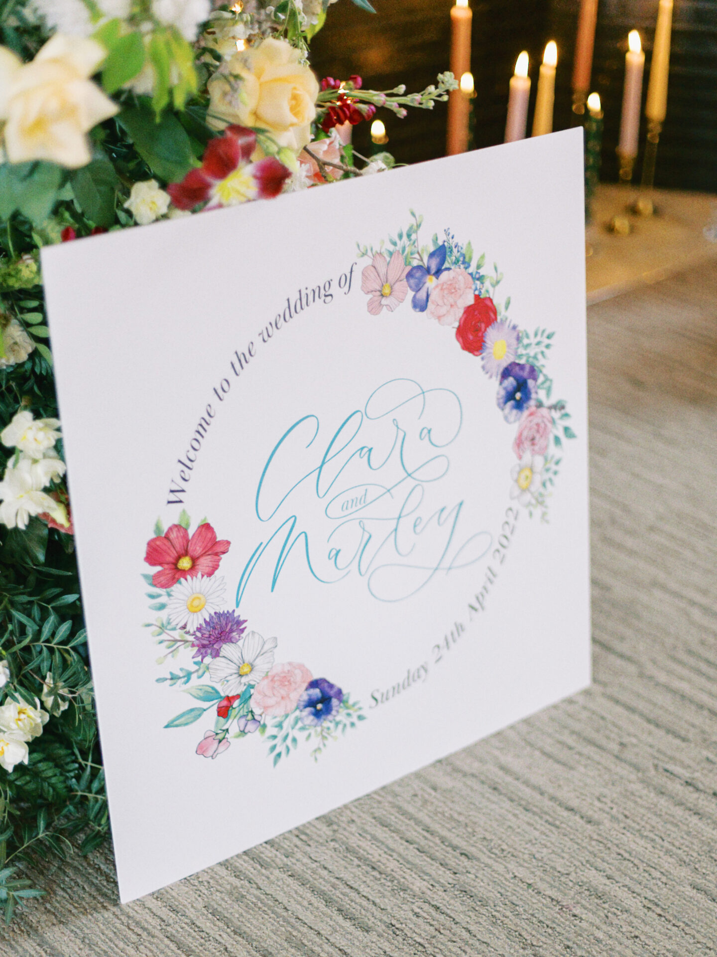 LGBTQ+ Eclectic Floral Wedding At Barnett Hill Hotel Surrey