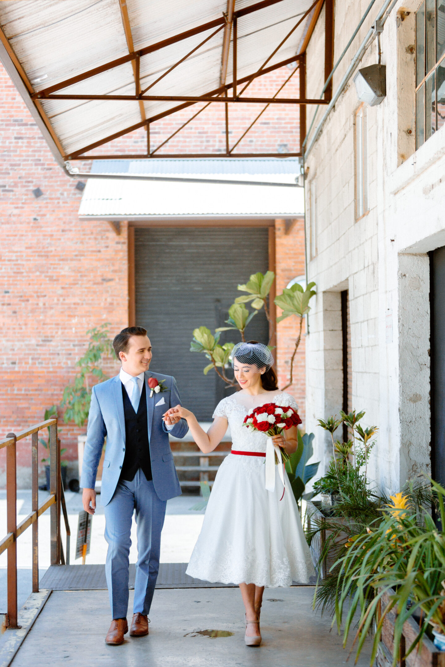 1950s Retro Wedding At The Clara Los Angeles USA - Magpie Wedding