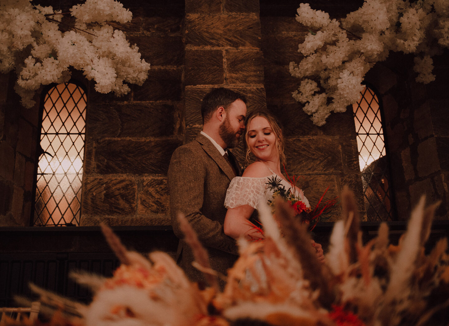 Intimate Autumn Wedding With Pre-Loved Wedding Dress At Sneaton Castle