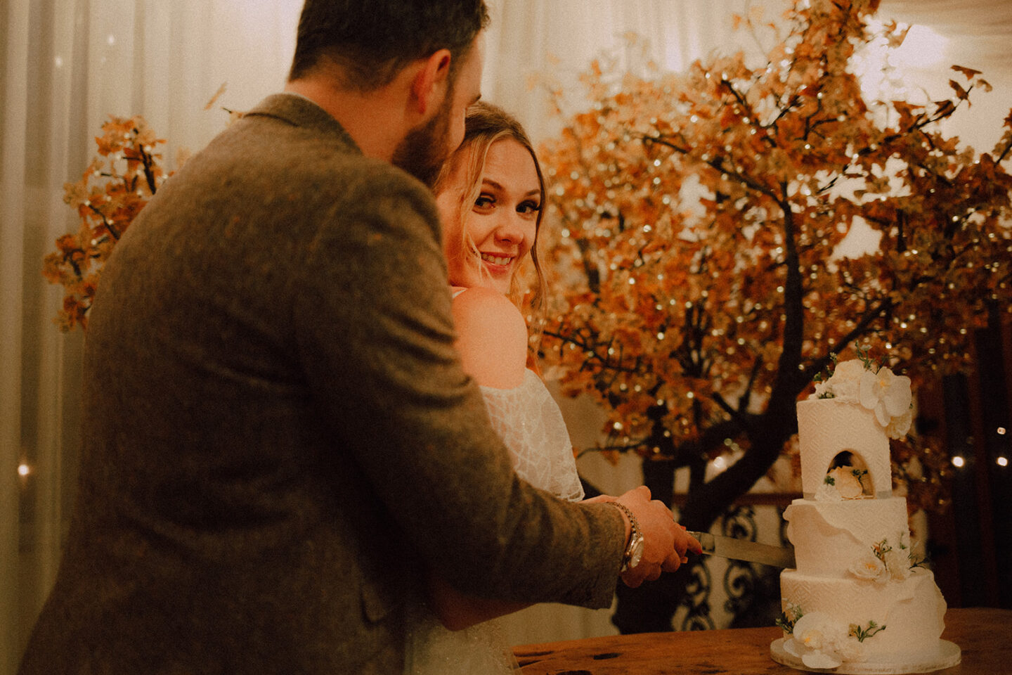 Intimate Autumn Wedding With Pre-Loved Wedding Dress At Sneaton Castle