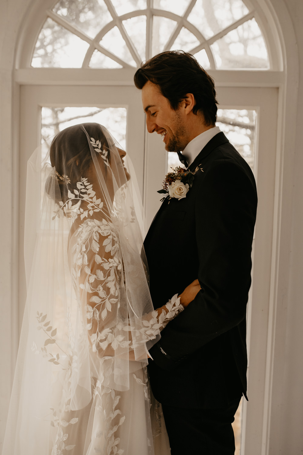  Intimate Christmas Wedding With Celestial Styling
