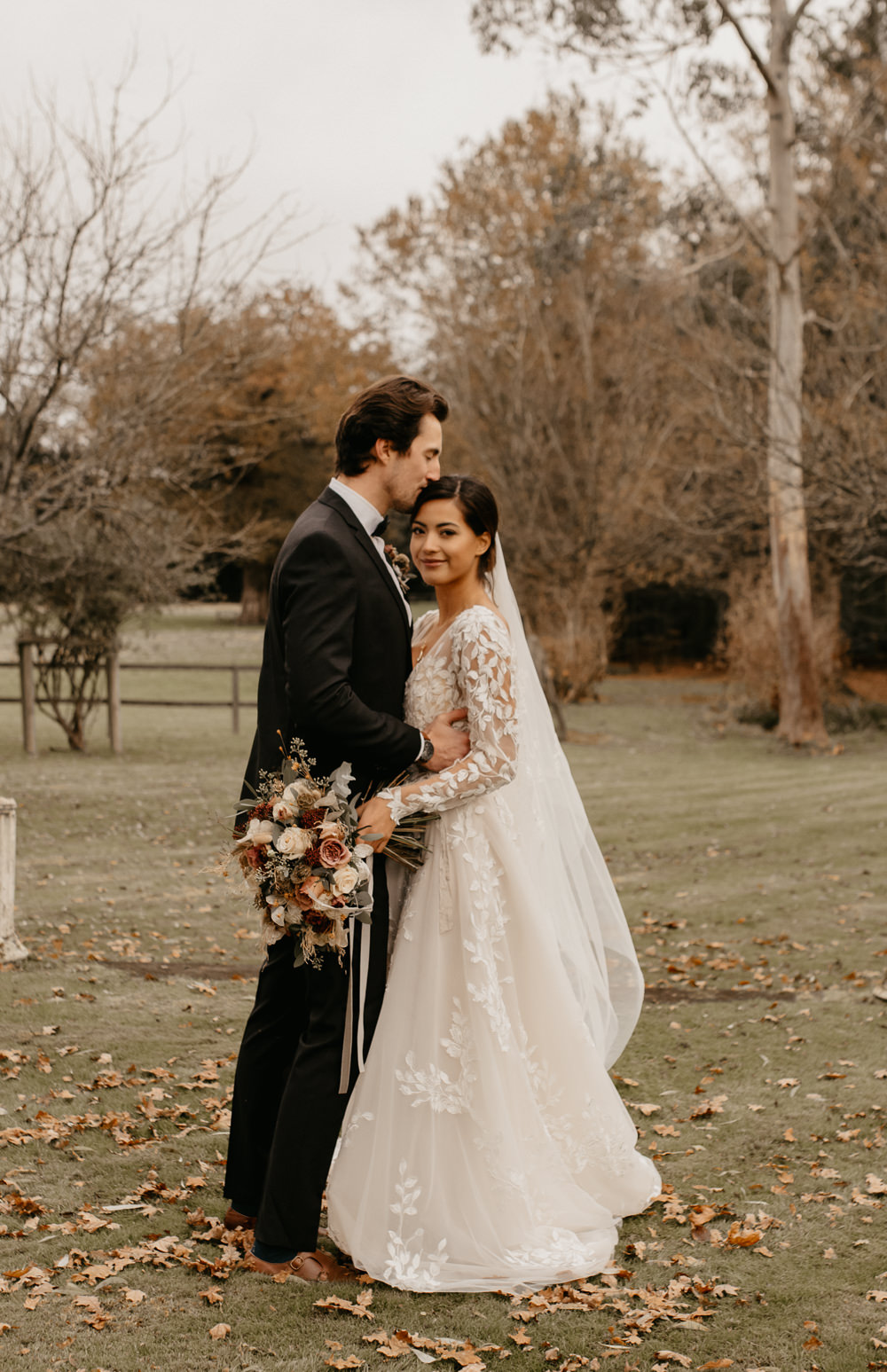  Intimate Christmas Wedding With Celestial Styling