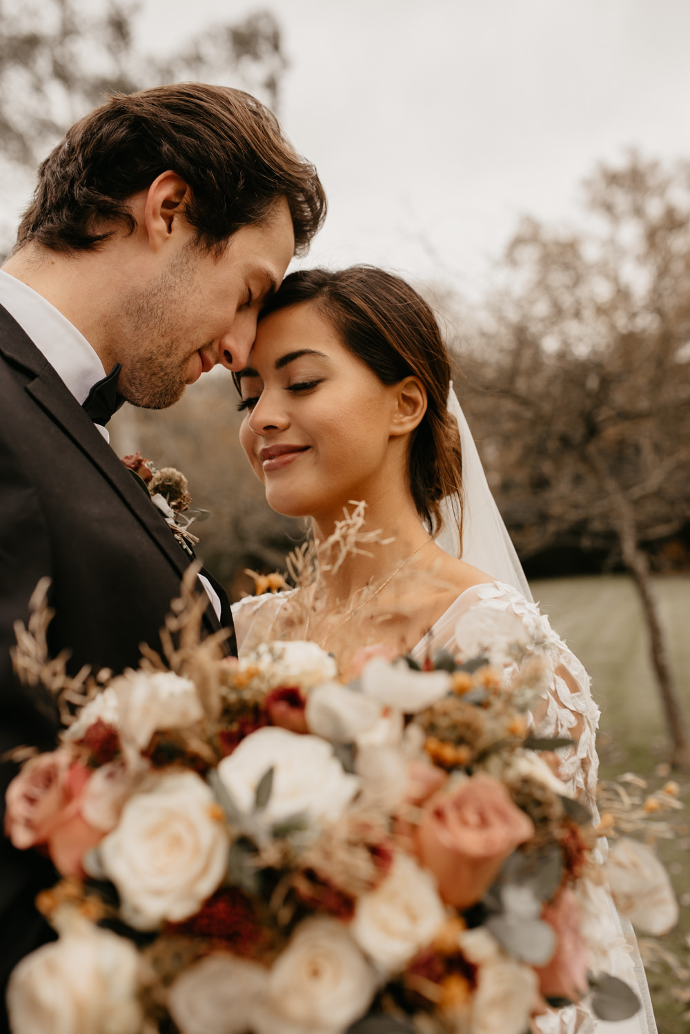  Intimate Christmas Wedding With Celestial Styling