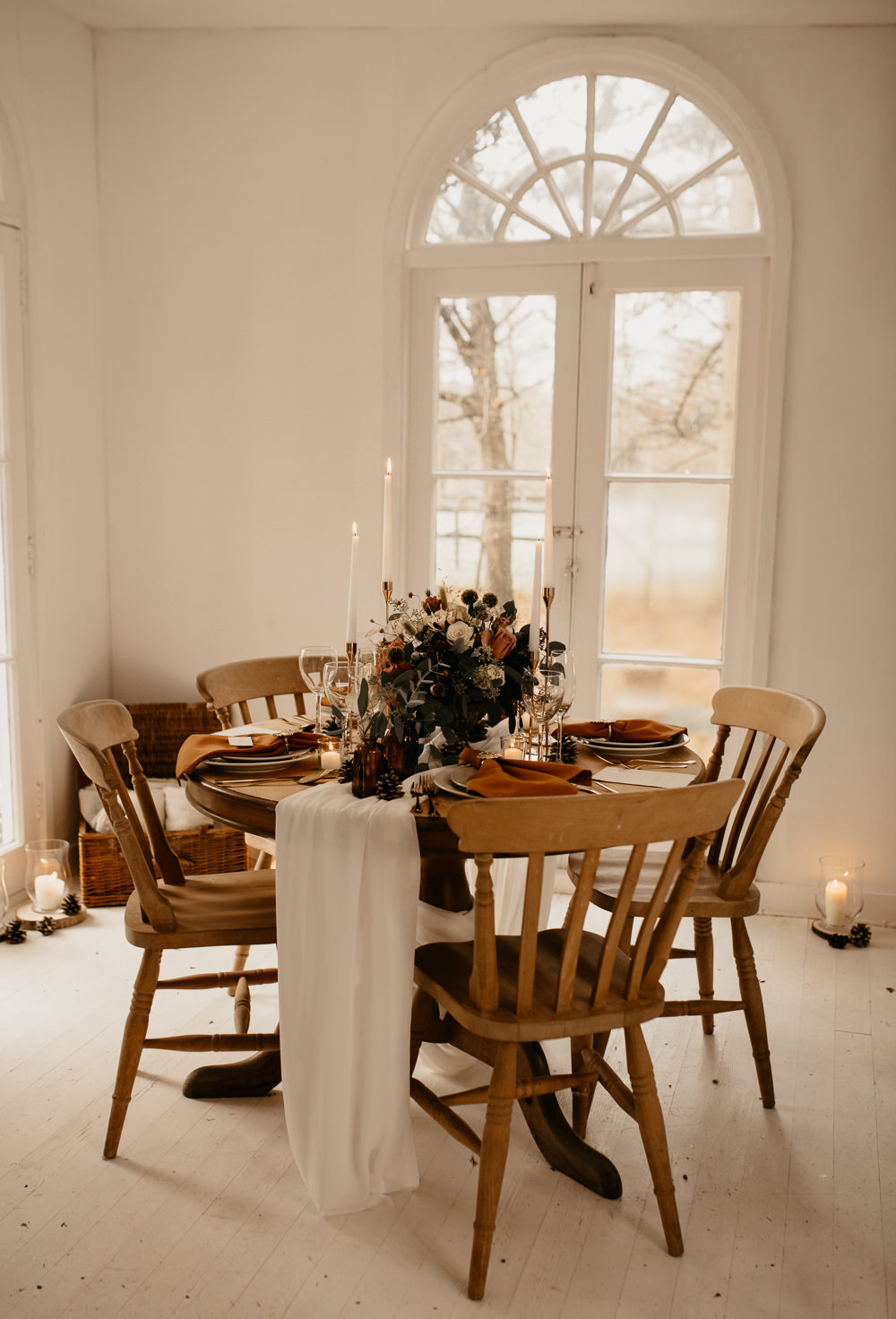  Intimate Christmas Wedding With Celestial Styling