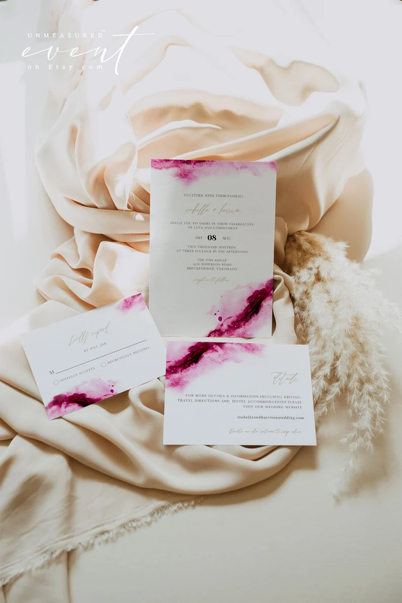 Viva Magenta Wedding Ideas; Pantone Colour of The Year 2023