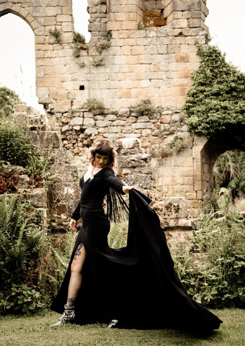 Boho Rock Outdoor Wedding at Jervaulx Abbey Yorkshire