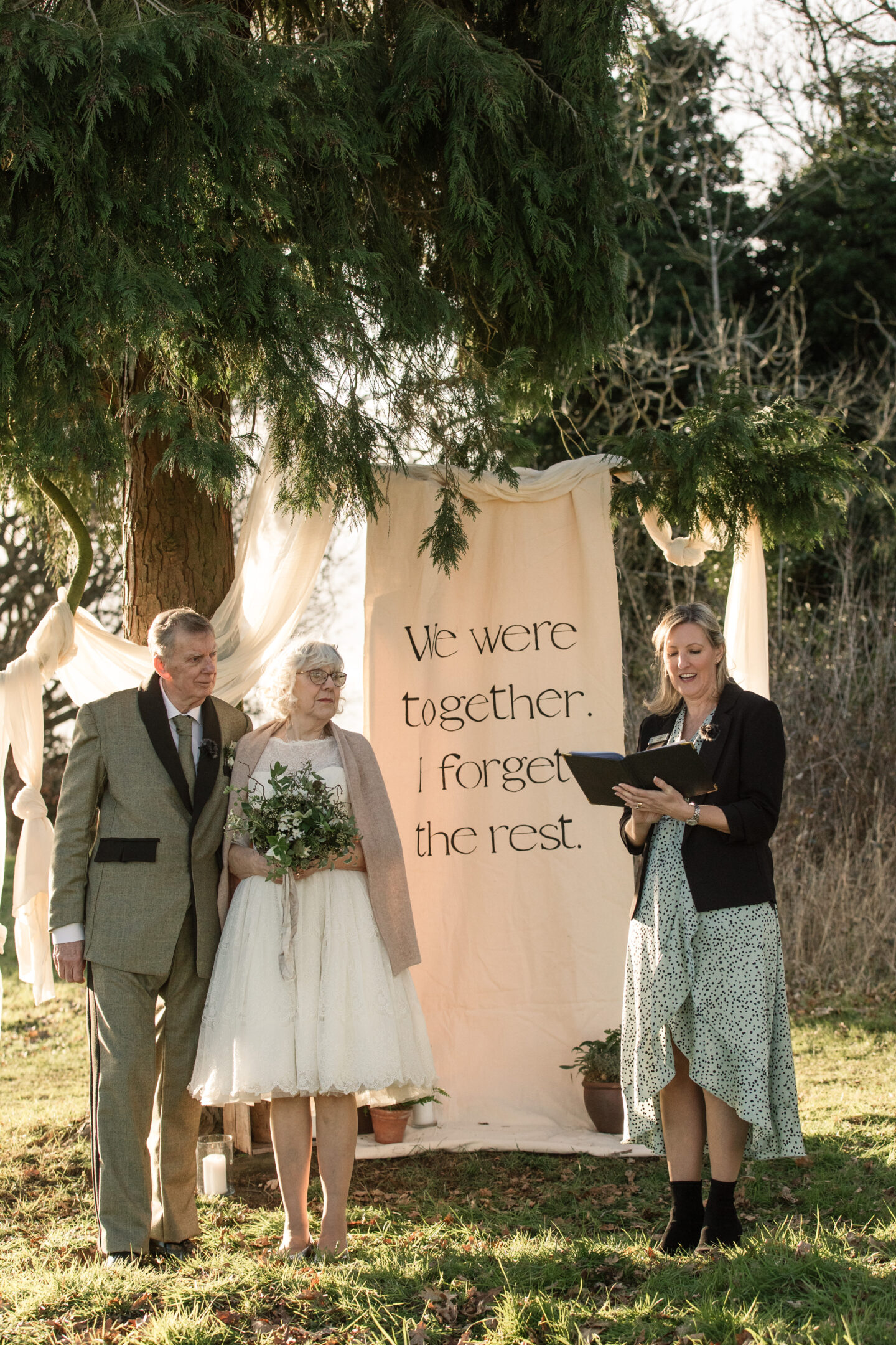 Eco-Friendly Vow Renewal at Clophill Eco Lodges Bedfordshire