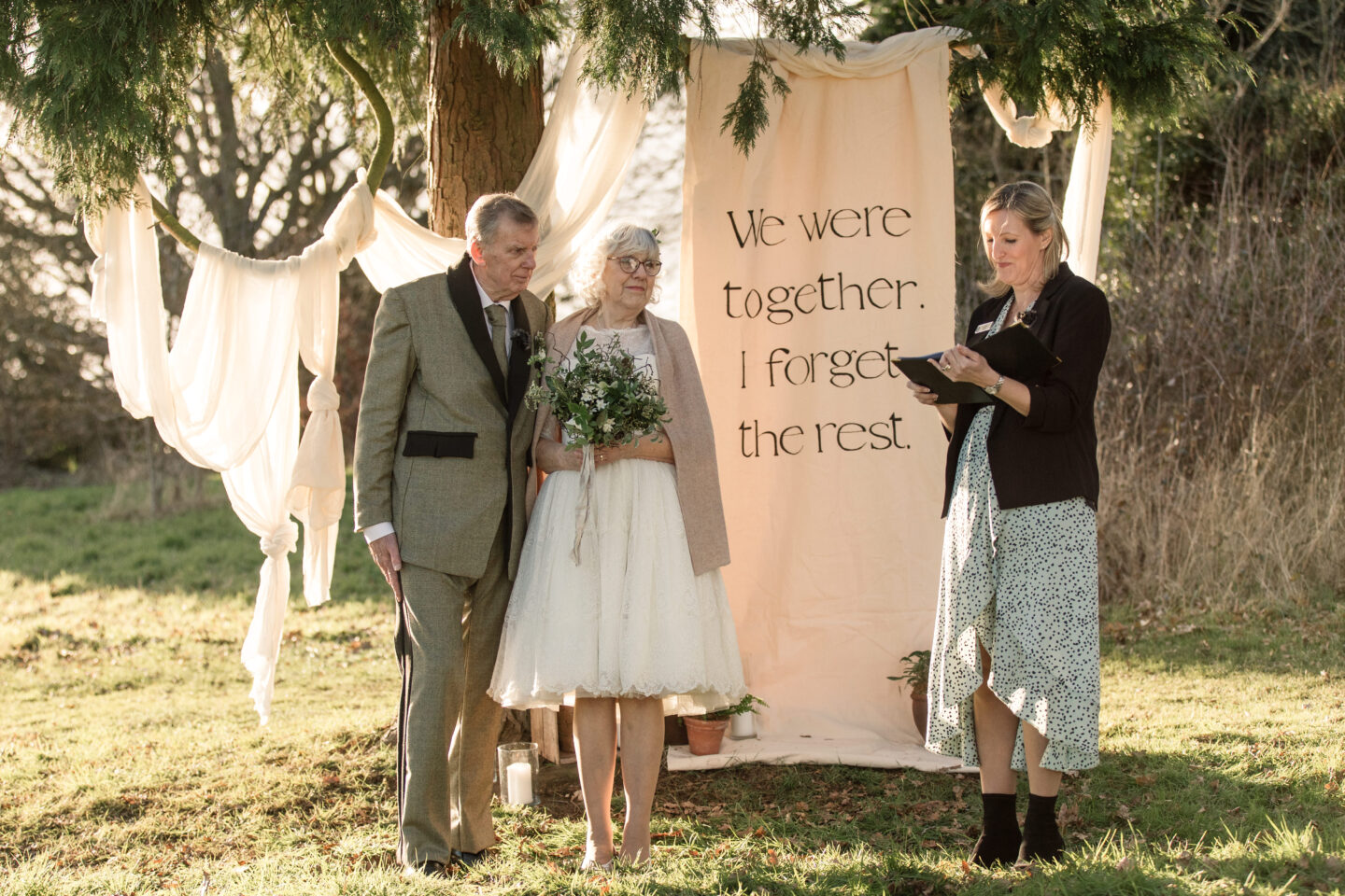 Eco-Friendly Vow Renewal at Clophill Eco Lodges Bedfordshire