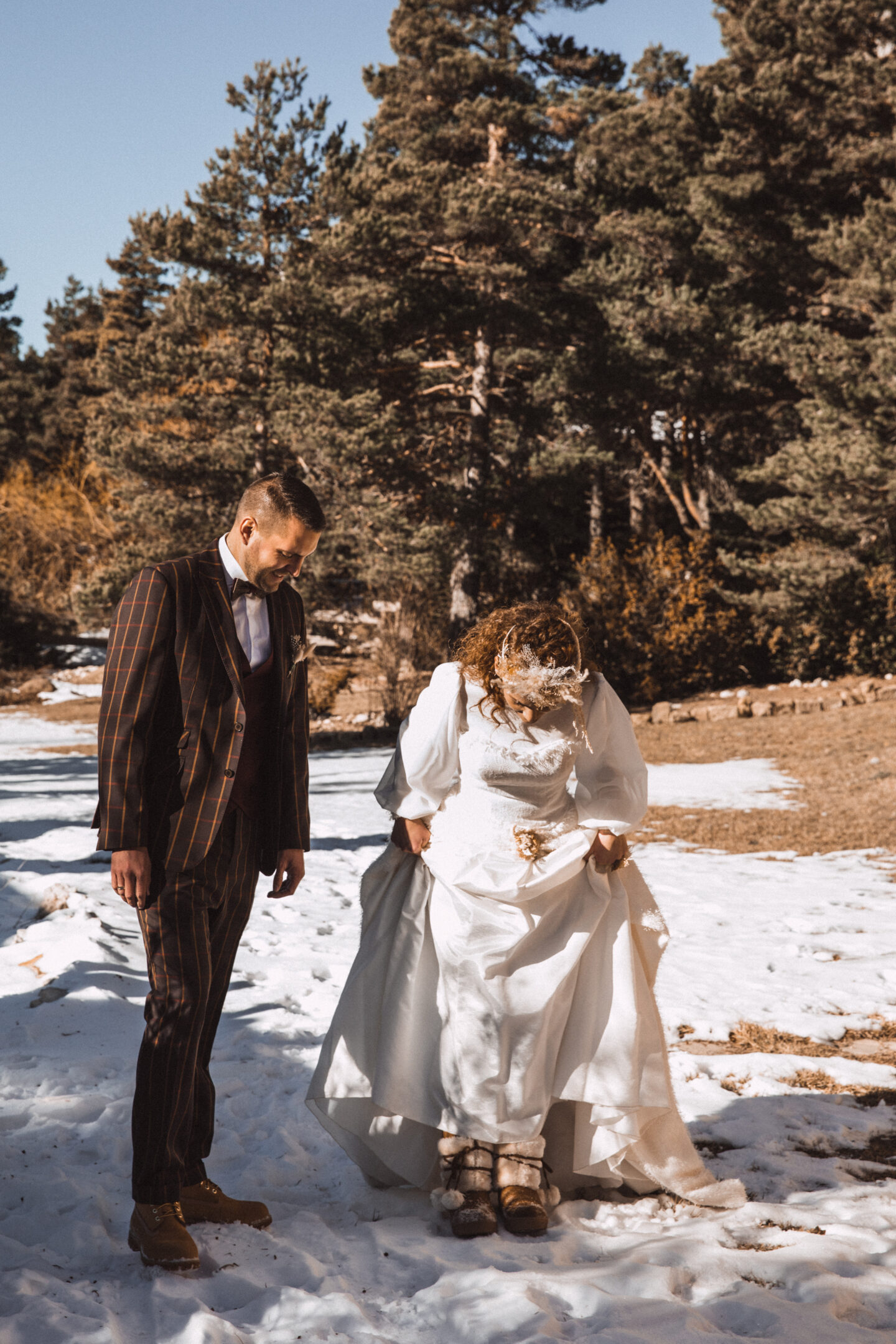 Mountain Destination Winter Wedding In The South of France