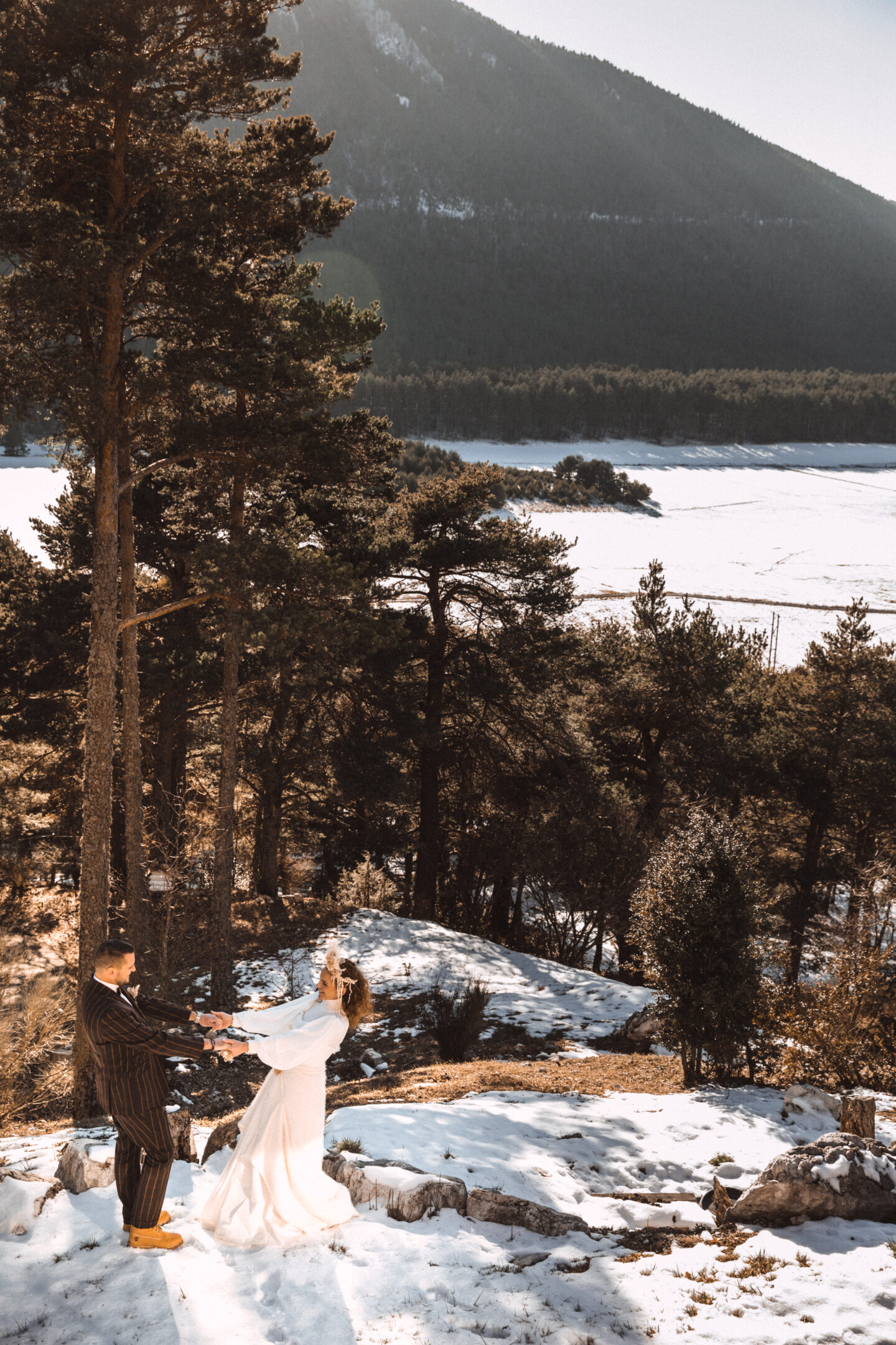 Mountain Destination Winter Wedding In The South of France