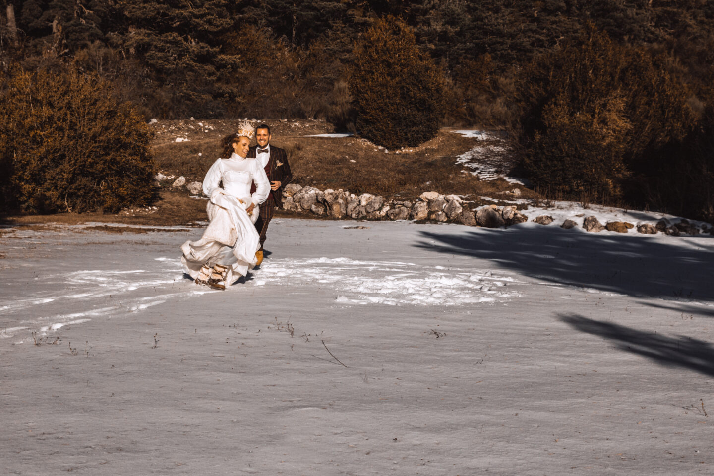 Mountain Destination Winter Wedding In The South of France