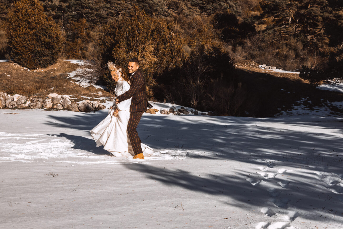 Mountain Destination Winter Wedding In The South of France