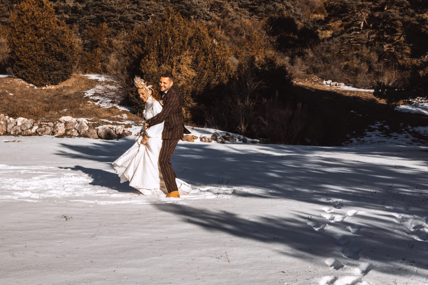 Mountain Destination Winter Wedding In The South of France