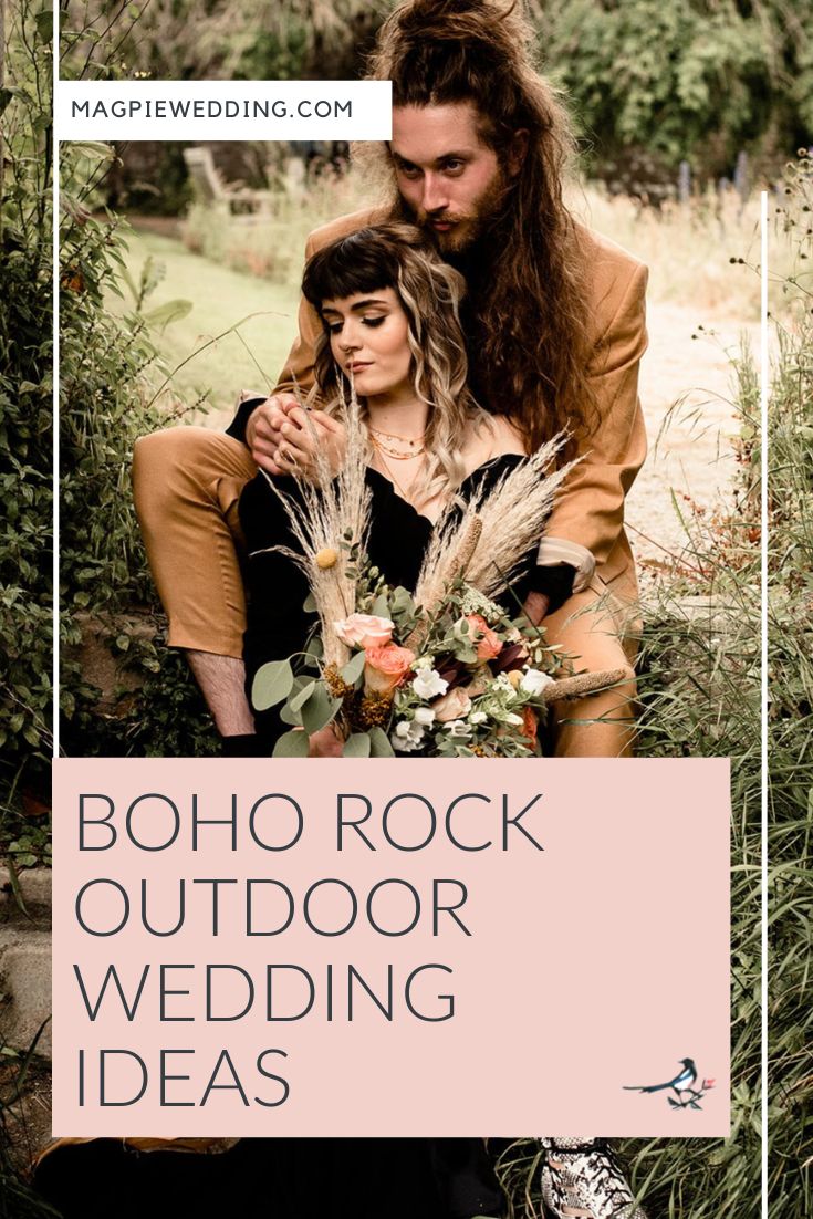 Boho Rock Outdoor Wedding at Jervaulx Abbey Yorkshire 