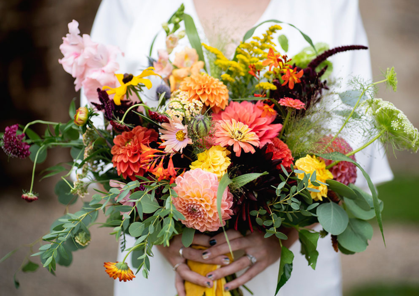 A Colourful Eco Wedding at Clophill Eco Lodges Bedfordshire