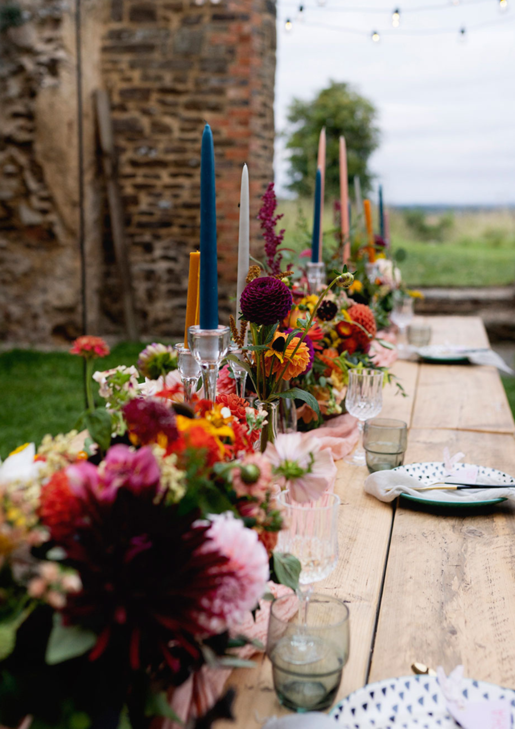 A Colourful Eco Wedding at Clophill Eco Lodges Bedfordshire