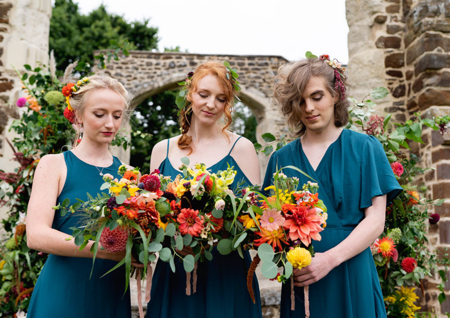 A Colourful Eco Wedding at Clophill Eco Lodges Bedfordshire