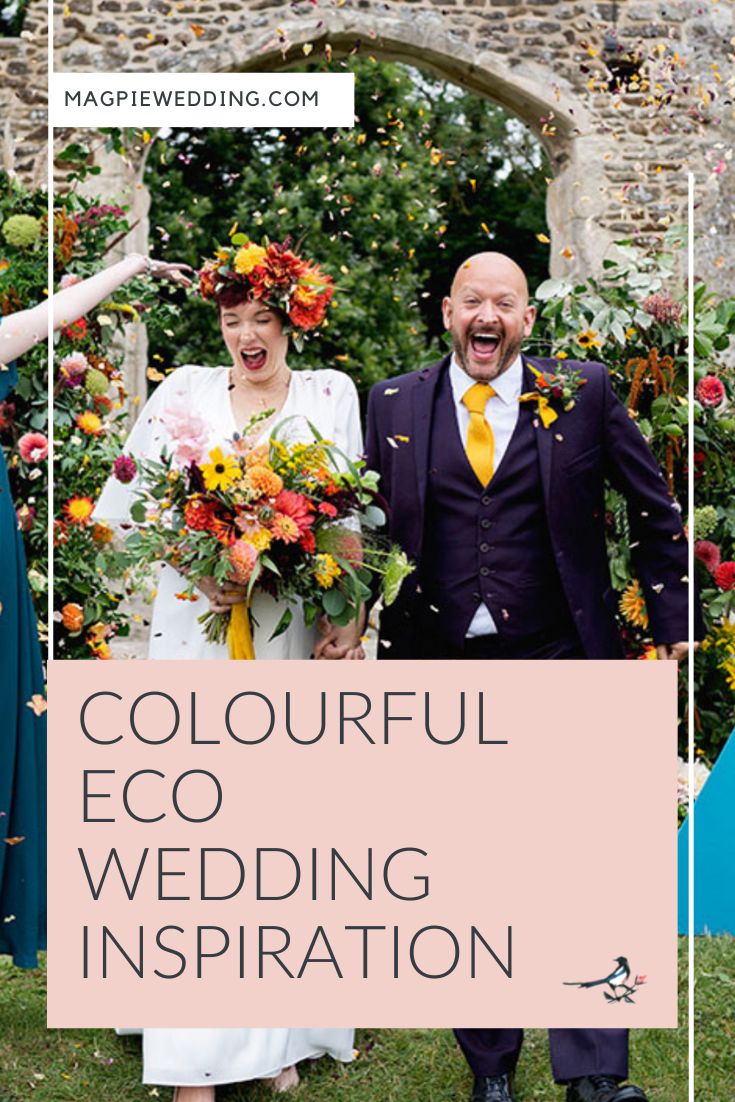 A Colourful Eco Wedding at Clophill Eco Lodges Bedfordshire